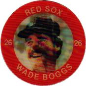 1984 7-Eleven Super Star Sports Coins: East Region #X H Wade Boggs Front