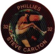 1984 7-Eleven Super Star Sports Coins: East Region #XII H Steve Carlton Front