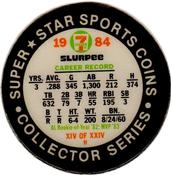 1984 7-Eleven Super Star Sports Coins: East Region #XIV H Cal Ripken, Jr. Back