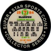 1984 7-Eleven Super Star Sports Coins: East Region #XV H Jim Rice Back