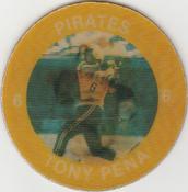 1984 7-Eleven Super Star Sports Coins: East Region #XVIII H Tony Pena Front
