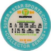 1984 7-Eleven Super Star Sports Coins: East Region #XIX H John Denny Back