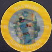 1984 7-Eleven Super Star Sports Coins: West Region #II K Robin Yount Front