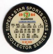 1984 7-Eleven Super Star Sports Coins: West Region #VI K Eddie Murray Back