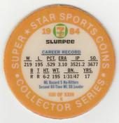 1984 7-Eleven Super Star Sports Coins: West Region #XIII K Nolan Ryan Back
