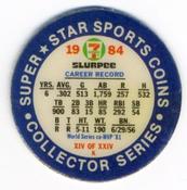 1984 7-Eleven Super Star Sports Coins: West Region #XIV K Pedro Guerrero Back
