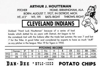 1954 Dan-Dee Potato Chips (Reprint) #NNO Art Houtteman Back