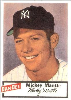 1954 Dan-Dee Potato Chips (Reprint) #NNO Mickey Mantle Front