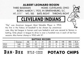 1954 Dan-Dee Potato Chips (Reprint) #NNO Al Rosen Back