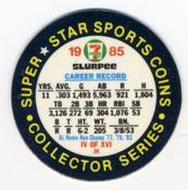 1985 7-Eleven Super Star Sports Coins: East Region #IV JH Jim Rice Back