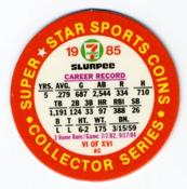 1985 7-Eleven Super Star Sports Coins: Great Lakes Region #VI AC Harold Baines Back