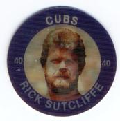 1985 7-Eleven Super Star Sports Coins: Great Lakes Region #XIV AC Rick Sutcliffe Front