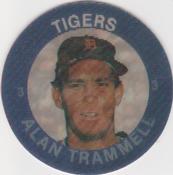 1985 7-Eleven Super Star Sports Coins: Great Lakes Region #XV AC Alan Trammell Front