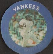 1985 7-Eleven Super Star Sports Coins: Southeast Region #V DT Dave Winfield Front