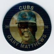 1985 7-Eleven Super Star Sports Coins: Southeast Region #X DT Gary Matthews Front