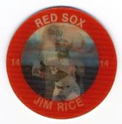 1985 7-Eleven Super Star Sports Coins: West Region #II DH Jim Rice Front
