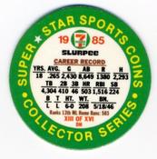 1985 7-Eleven Super Star Sports Coins: West Region #XIII DH Reggie Jackson Back