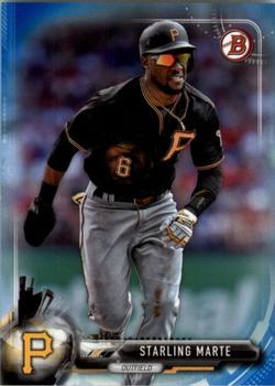 2017 Bowman - Blue #84 Starling Marte Front