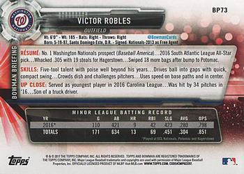 2017 Bowman - Prospects #BP73 Victor Robles Back