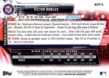 2017 Bowman - Chrome Prospects #BCP73 Victor Robles Back