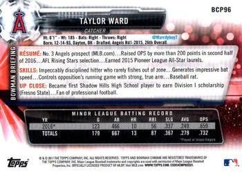 2017 Bowman - Chrome Prospects #BCP96 Taylor Ward Back