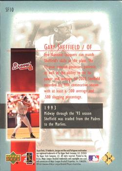 2003 SP Authentic - Superstar Flashback #SF10 Gary Sheffield Back