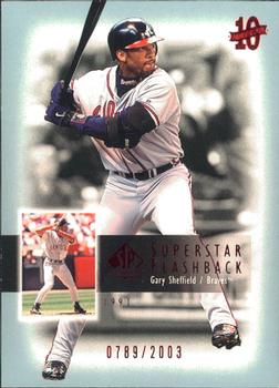 2003 SP Authentic - Superstar Flashback #SF10 Gary Sheffield Front
