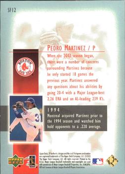 2003 SP Authentic - Superstar Flashback #SF12 Pedro Martinez Back