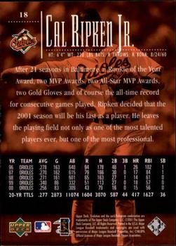 2001 Upper Deck Evolution #18 Cal Ripken Jr. Back