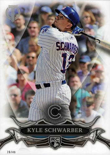 2016 Topps Tribute 5x7 - 2016 Rookies 5x7 #16R-4 Kyle Schwarber Front