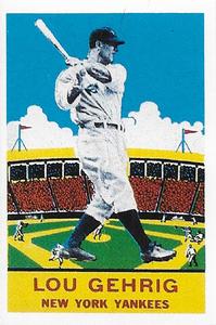 1972 TCMA 1933 Delong (R333) Reprints #7 Lou Gehrig Front