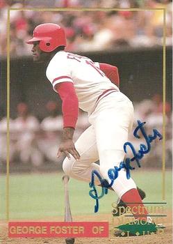 1993 Spectrum Diamond Club Reds Greats #4 George Foster Front