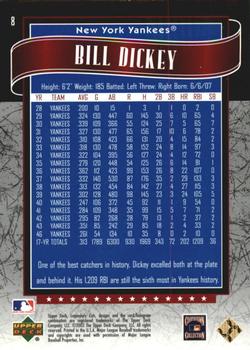 2003 SP Legendary Cuts - Blue #8 Bill Dickey Back