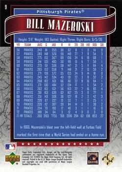 2003 SP Legendary Cuts - Blue #9 Bill Mazeroski Back