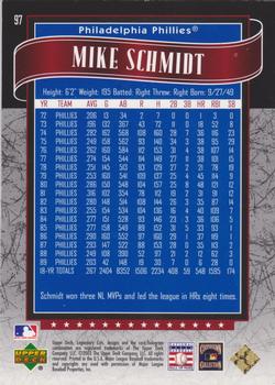2003 SP Legendary Cuts - Blue #97 Mike Schmidt Back