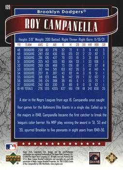 2003 SP Legendary Cuts - Blue #109 Roy Campanella Back