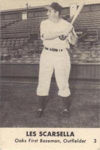 1947 Smith's Oakland Oaks #3 Les Scarsella Front