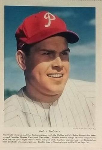 1954 Philadelphia Inquirer Album of Baseball Stars #NNO Robin Roberts Front