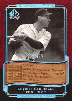 2003 SP Legendary Cuts - Etched in Time 175 #ET-CG Charlie Gehringer Front