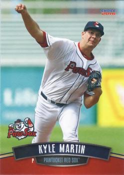 2016 Choice Pawtucket Red Sox #18 Kyle Martin Front