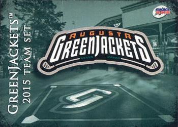 2015 Choice Augusta GreenJackets #NNO Header / Checklist Front