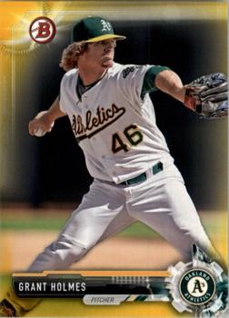 2017 Bowman - Prospects Yellow #BP45 Grant Holmes Front