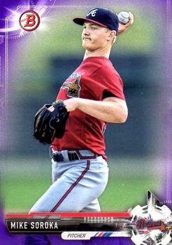 2017 Bowman - Prospects Purple #BP5 Mike Soroka Front