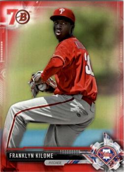 2017 Bowman - Prospects Bowman 70th Red #BP41 Franklyn Kilome Front