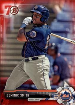 2017 Bowman - Prospects Bowman 70th Red #BP63 Dominic Smith Front