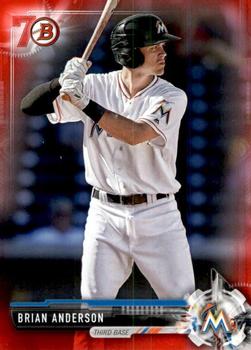 2017 Bowman - Prospects Bowman 70th Red #BP87 Brian Anderson Front