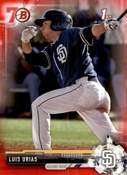 2017 Bowman - Prospects Bowman 70th Red #BP107 Luis Urias Front