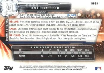 2017 Bowman - Prospects Blue #BP85 Kyle Funkhouser Back