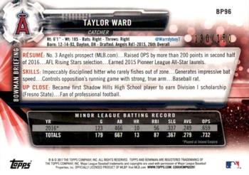 2017 Bowman - Prospects Blue #BP96 Taylor Ward Back