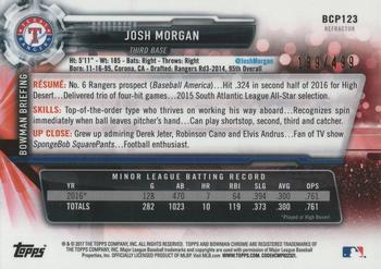 2017 Bowman - Chrome Prospects Refractors #BCP123 Josh Morgan Back